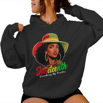 Black Junenth 1865 Remembering My Ancestors Women Hoodie - Thegiftio UK