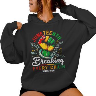 Breaking Every Chain Since 1865 Black Junenth Women Hoodie - Thegiftio UK
