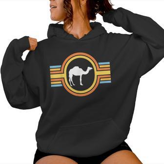 Camel – Dromadaire Bactrian Mignon Drôle Animal Zoo Années 70 Rétro Sweat à capuche femme - Cadeauxyz