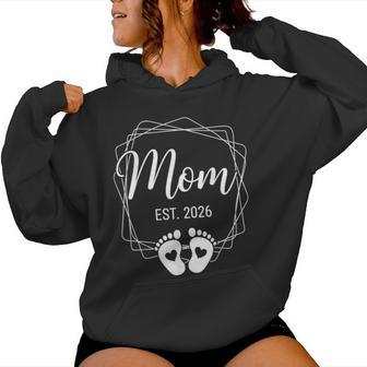 Cargando Mom Est 2026 For Mom Embarazo Anuncio 2026 Sudadera con capucha para mujer - Regaloses