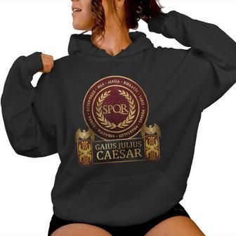 Cayo Julio César Batallas De La Antigua Roma Sudadera con capucha para mujer - Regaloses