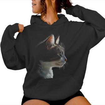 Chat Animal Illustration Graphique Chat Sweat à capuche femme - Cadeauxyz