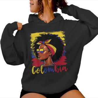 Chica Colombiana Bandera Colombia Orgullosa Afro Colombiana Es Sudadera con capucha para mujer - Regaloses