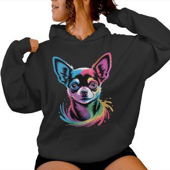 Chihuahua Mignon Et Coloré Amoureux Des Chiens Sweat à capuche femme - Cadeauxyz