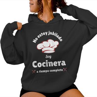 Cocina Regalo Divertido Para Una Cocinera Jubilado In Mangas Sudadera con capucha para mujer - Regaloses
