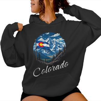 Colorado Flag Patriotic Kids Coloradan Women Hoodie - Thegiftio UK