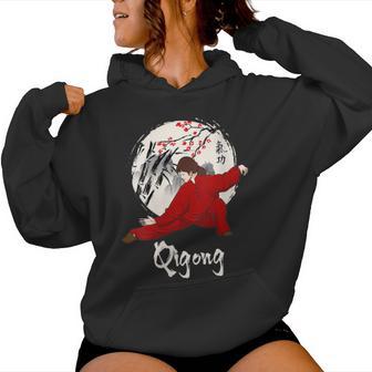 Conception De Calligraphie Qigong Pour Amateurs De Tai Chi Sweat à capuche femme - Cadeauxyz