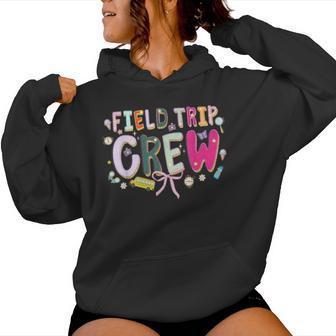 Coquette Field Trip Crew School Bus Field Day Teacher Women Hoodie - Thegiftio UK