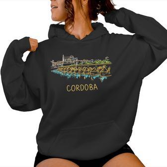 Cordoue Espagne Dessiné À La Main Cadeau Hommes S Sweat à capuche femme - Cadeauxyz