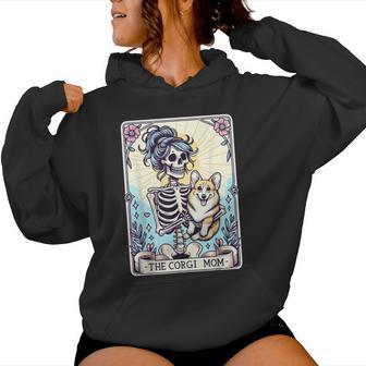 The Corgi Mom Skeleton Corgi Mama Puppy Dog Lover Women Women Hoodie - Thegiftio
