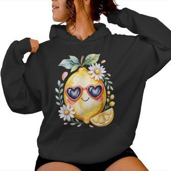 Cute Lemons Fruit Girls & Who Adore Loves Lemon Women Hoodie - Thegiftio UK