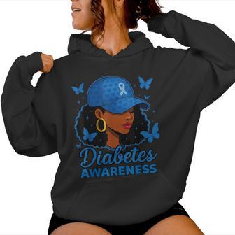 Diabetes Awareness Month Black Women Women Hoodie - Thegiftio UK