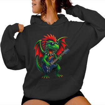 Dragon Punk Rock Groupe De Guitare Amusant Pour Enfants Garçons Et Filles Tout-Petits Sweat à capuche femme - Cadeauxyz