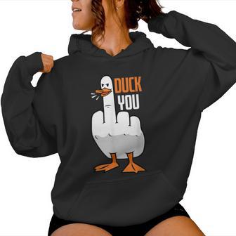 Duck You Duck レディースパーカー - Kawaiitshirt