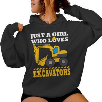 Excavadora Regalo Chicas Construcción Regalos Sudadera con capucha para mujer - Regaloses