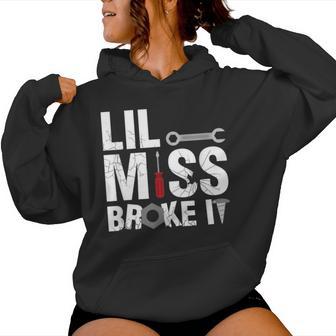 Father & Daughter Lil Miss Broke It Part 2 Of 2 Women Hoodie - Thegiftio UK