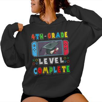 Fourth Grade Level Complete Last Day Of School Graduate Boys Women Hoodie - Thegiftio UK