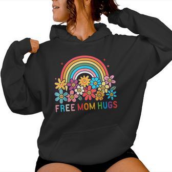 Free Mom Hugs Rainbow Lgbt Gay Lesbisch Transgender Pride Kapuzenpullover für Damen - Seseable