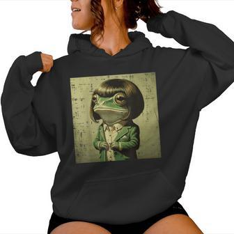 Frog Bob Haircut Bangs Wig Meme Animal Kids Women Hoodie - Monsterry