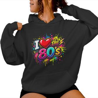 Fun Times I Love The 80S Throwback Un Classique Rétro Des Années 80 Sweat à capuche femme - Cadeauxyz