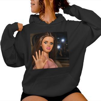 Disgusting Girl Face Meme Y2k Hilarious Sarcastic Women Hoodie - Thegiftio UK