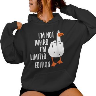 Duck De Edición Limitada Con I'm Not Weird Sudadera con capucha para mujer - Regaloses