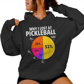 Why I Lose At Pickleball For Kids Women Hoodie - Thegiftio UK