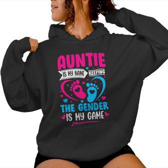 Gender Reveal Idea For A Keeper Of The Gender Aunt Women Hoodie - Thegiftio UK