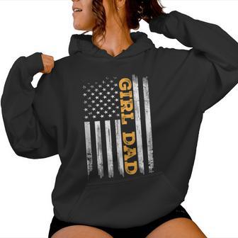 Girl Dad Father's Day Dad Daughter Dad Of Girls Outnumbered Women Hoodie - Thegiftio UK
