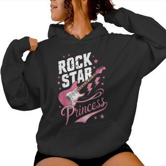 Guitare Électrique Pour Filles Et S Motif Rocktar Princesse Sweat à capuche femme - Cadeauxyz