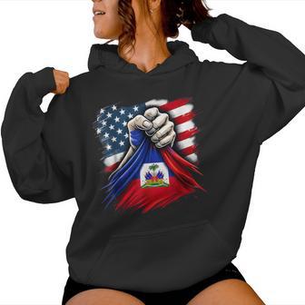 Haitian Princess Haitian Flag Day Usa Flag Haiti Pride Women Women Hoodie | Mazezy