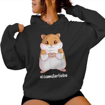 Hamsterliebe Hamster Goldhamster Mädchen Frauen Kinder Kapuzenpullover für Damen - Seseable