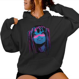 Horror Anime Waifu Girl Japanese Vampire Graphic Women Hoodie - Thegiftio