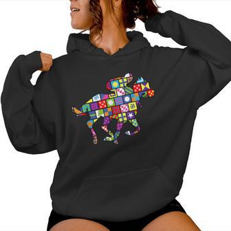 Horse Lover Derby Horse Racing Racing Silks Jockey Women Hoodie - Monsterry