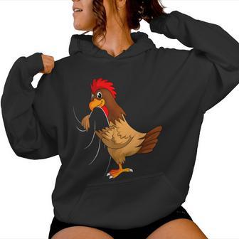 Hühner Landwirt Huhn Kinder Jungen Mädchen Damen Kapuzenpullover für Damen - Seseable