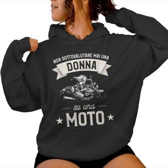 Idea Regalo Motociclista Per Una Ragazza Motociclista Felpa con cappuccio da donna - Novitaregali