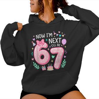 I'm 6 Next Be 7 6Th Birthday Girl 6 Year Old Girl Birthday Women Hoodie - Thegiftio UK