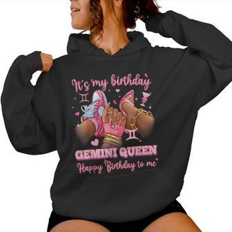 Its My Birthday Gemini Queen High Heels Sneakers Nails Women Hoodie | Mazezy
