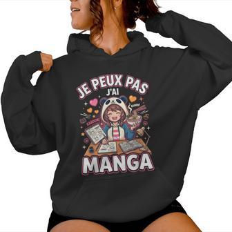 Je Peux Pas J'ai Manga Fille Panda Et Ramen Otaku Anime Sweat à capuche femme - Cadeauxyz