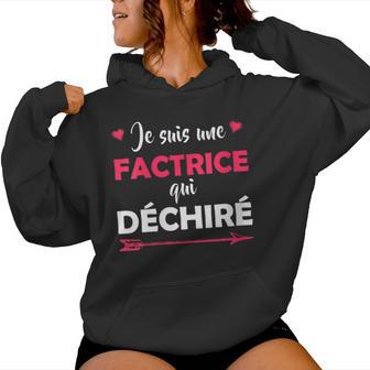 Jeuis Une Factrice Qui Déchire Humour Drôle Mignon Sweat à capuche femme - Cadeauxyz