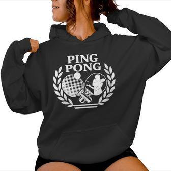 Joueurs De Tennis De Table Tennis De Table Jeux De Ping-Pong Sweat à capuche femme - Cadeauxyz
