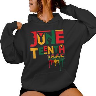 Junenth 1865 African American Freedom Women Hoodie - Thegiftio UK