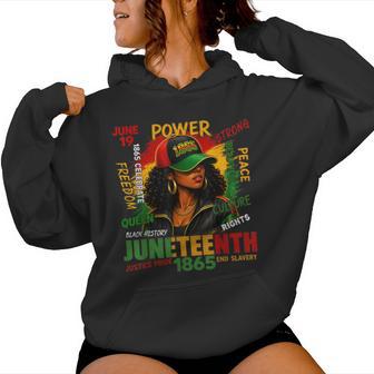 Junenth 1865 Black Girls African American Women Hoodie - Thegiftio UK
