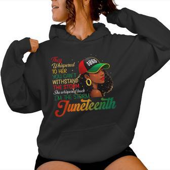 Junenth I'm The Storm Black Black History Women Hoodie - Thegiftio
