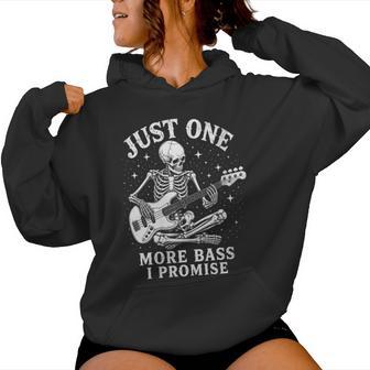 Just 1 More Bass Guitar I Promise Joueur De Bassiste Amusant Sweat à capuche femme - Cadeauxyz