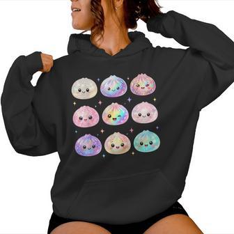 Kawaii Dumpling Cute Pastel Anime Dumpling Lovers Kids Girl Women Hoodie - Monsterry