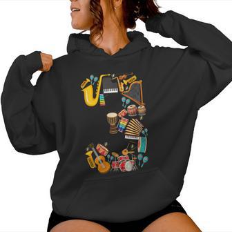 Kids Musical Instruments 3 Year Old Boys Girls 3Rd Birthday Women Hoodie - Thegiftio UK