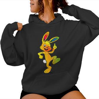 Lapin De Dessin Animé Coloré – Animal Amusant Sweat à capuche femme - Cadeauxyz