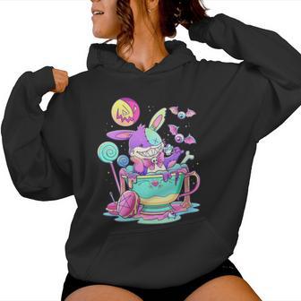 Lapin Occulte Kawaii Menhera Pastel Gothique Mignon Sweat à capuche femme - Cadeauxyz