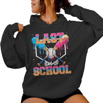 Last Day Of School Graduation Dripping Baseball Teacher Boy Women Hoodie - Monsterry
